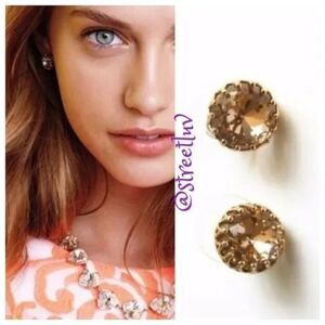 stella & dot ~ nancy studs ~ peach sparkling